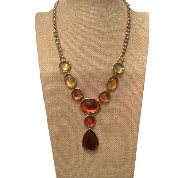 Chico’s multi-color stone necklace NWOT - Picture 1 of 2